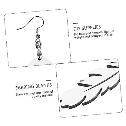 Anneome 5 Pairs Sublimation Earrings Bracelet Blanks for Jewelry Making Earring Blanks for Sublimation Printing Earring Hooks Teardrop Earrings DIY - WoodArtSupply