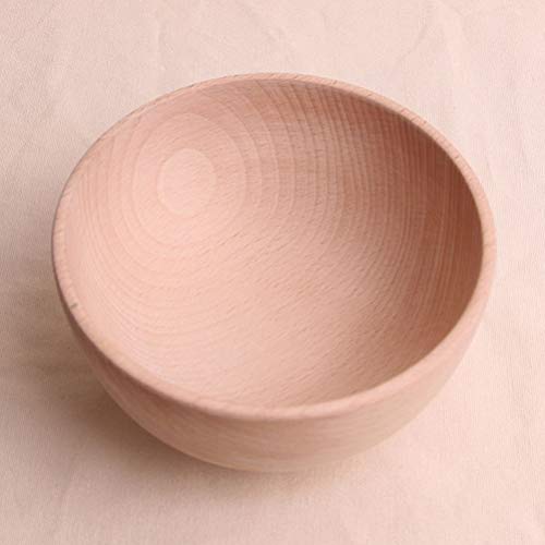 SUPVOX 2PCS Unfinished Wood Bowl Beech Bowl Wooden Bowl Soup Bowl Jewelry Holder Ready to Paint Craft Supplies - WoodArtSupply