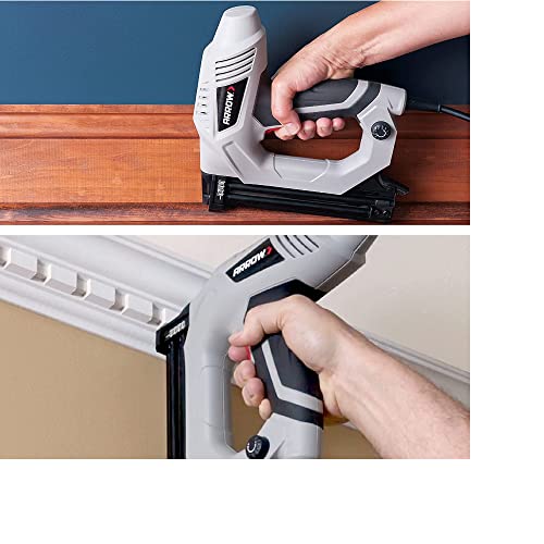 Arrow ET200BN Heavy Duty Electric Brad Nailer, Professional Nail Gun for Trim, Picture Frames, Crafts, Fencing, Uses Brad Nails in 5/8-Inch, Arrow Fastener