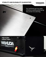 Wahuda Tools Jointer - 10-inch Benchtop Wood Jointer, Spiral Cutterhead Portable Jointer, Cast Iron Tables w/Pull Out Extensions, 4-Sided Carbide WAHUDA TOOLS