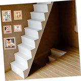 DECHOUS 10pcs Solid Wood Frame Dollhouse Photo Frame Miniature Photo Frames Simulation Picture Frame Unfinished Wood Frames Bulk Picture Frames DECHOUS