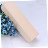 VILLCASE 10 Pcs Carved Wooden Strips Wood Decor Wooden Building Blocks Wood Carving Blocks Wood Blank Blocks Basswood Carving kit Unfinished Craft VILLCASE