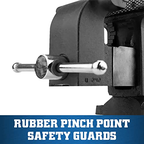 Wilton Shop Bench Vise, 5" Jaw Width, 5" Max Jaw Opening, 3" Throat (Model WS5) Wilton