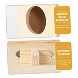 BESPORTBLE Bird Nest Wood Birds Cages Bird Houses for Outside Wooden Garden Bird Shelter Small Bird Hanging Bird Unfinished Wood Birdhouse BESPORTBLE