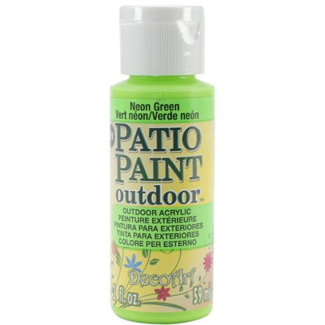 DecoArt Patio Paint, 2-Ounce, Neon Green DecoArt
