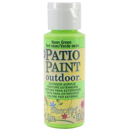 DecoArt Patio Paint, 2-Ounce, Neon Green DecoArt