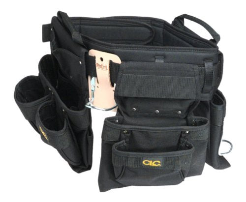 CLC Custom Leathercraft 5605XL Professional Carpenter's Combo, black, 18-Pocket 5 Piece, XL Custom Leathercraft
