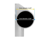 GoodsZone Canopy Fittings Kit 1 3/8" Slant Roof Carport Gazebo Slope Lean to Shed Greenhouse Frame Connectors, Full Set for 6, 8, 10 Legs, Choose G GOODSZONE