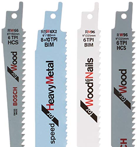 BOSCH RAP7PK 7-Piece Reciprocating Saw Blade Set - WoodArtSupply