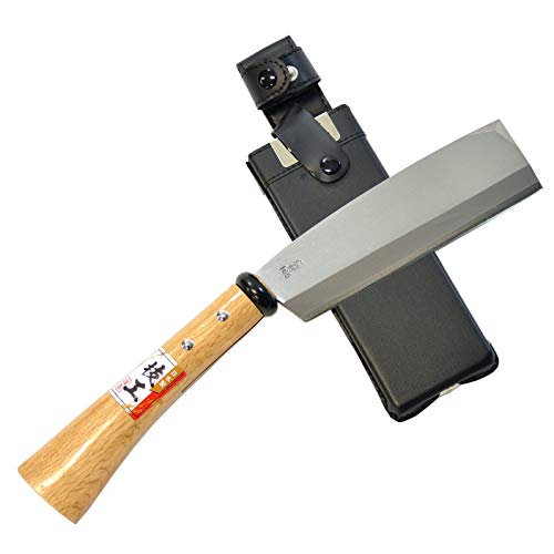 KAKURI Japanese NATA Tool Knife 6.5" Made in Japan, Bushcraft Hatchet Axe with Sheath for Camping, Outdoor, Campfire, Gardening KAKURI