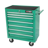 Rolling Tool Chest with 7-Drawer Tool Box,Multifunctional Tool Cart on Wheels,Tool Storage Organizer Cabinets with Key Locking for Garage, Warehouse, PULLAFUN