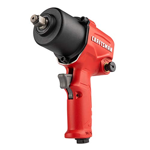 Craftsman CMXPTSG1004NB ½-in 400 ft-lbs Air Impact Wrench, Red and Black - WoodArtSupply