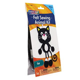 Creativity Street Felt Sewing Animal Kit, Cat, 4" x 10.25" x 1", 1 Kit Creativity Street