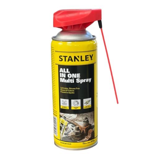 Stanley Corrosion Inhibitor Spray - Rust Remover&Cleaner Aerosol - Versatile Rust Prevention Spray for Garage, RV, Woodworking, Power Tools - 11 Oz,