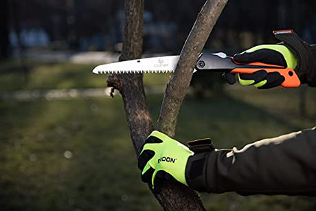 Folding Saw, 8 Inch Rugged Blade Hand Saw, Best for Camping, Gardening, Hunting | Cutting Wood, PVC, Bone, Pruning Saw with Ergonomic Non-Slip Handle Coher