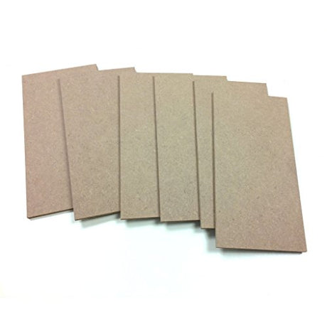 6-Pack 5 x 10 x 0.25 inch Rectangle Shape Crafting Wood - Unfinished MDF Wooden Crafting Materials DIY Project Hobbies Thin Boards (SJT00072) SJT ENTERPRISES, INC.