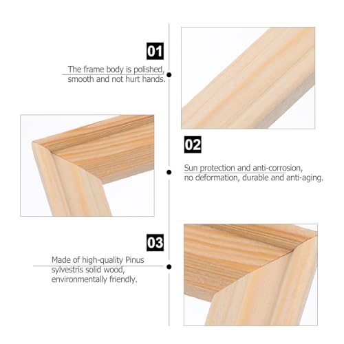 DECHOUS 5pcs Empty Frame Solid Wood Picture Frame Wood Specimen Frame Memory Picture Wall Frame Unfinished Wood Frames Rustic Frames Rustic Picture DECHOUS