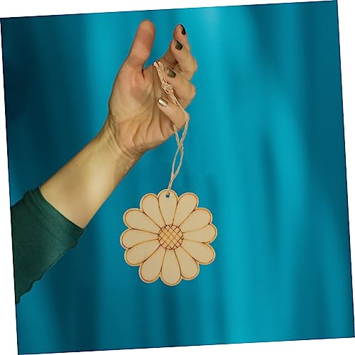 MAGICLULU 150 Sets Unfinished Wooden Cutouts Pendant chip Wooden Plate Home Decorations Pillar Child Crafts Party Supplies Flower Decoration Painted MAGICLULU