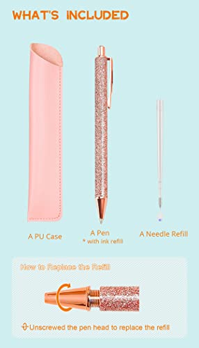 Craft Weeding Pen, Essential Adhesive Vinyl Tool, Precision Needle for Craft Weeding, Vinyl Air Release or Car Puncturing Installation, Rose Gold Arvakr