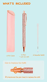 Craft Weeding Pen, Essential Adhesive Vinyl Tool, Precision Needle for Craft Weeding, Vinyl Air Release or Car Puncturing Installation, Rose Gold Arvakr