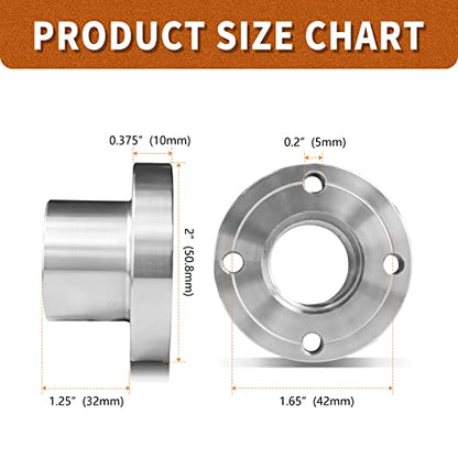 Lathe Faceplate, 2" Steel Wood Lathe Face Plate, 1"-8TPI Thread Woodworking Accessories Tools for Wood Lathe Turning Reversing Lathes