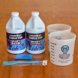 Luxepoxy Resin Kit – Premium Epoxy Countertop Kit with Epoxy Resin and Epoxy Hardener - Two Part Epoxy Resin Clear High Gloss – Easy Pouring, Craft. Fiberglass Warehouse