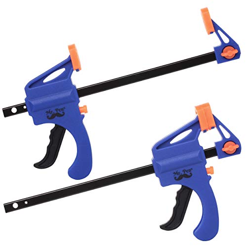 Mr. Pen- Clamps, Grip Clamp 4 Inch, 2 Pack, Light Duty, Clamps for Woodworking, Wood Clamps, Woodworking Tools, C Clamp, Woodworking Clamps, Wood - WoodArtSupply