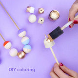 Wooden Beads, 200 Pcs 20mm Wood Beads Unfinished Natural Round Wooden Loose Beads Wood Spacer Beads for Crafts Jewelry Making Garland Making (20mm) Lainrrew