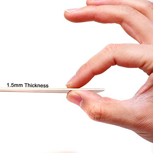 5 Pack 300x200x1.5mm Basswood Plywood Thin Wood Sheets for Craft DIY Project DOMG