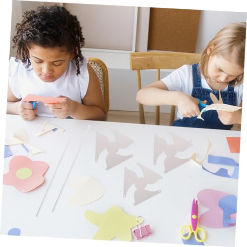 Kisangel 20pcs Handmade Windmill Toys Kids Outdoor Playset Christmas Toy Unfinished Pinwheel Colo r Your Own Wind Spinners Blank Pinwheels DIY Kisangel