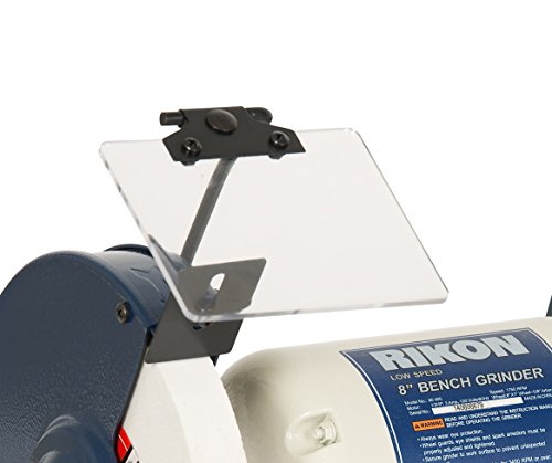 RIKON Professional Power Tools, 80-805, 8â€ Slow Speed Bench Grinder, Powerful Shop Table Tool, Perfect for Sharpening, With Anti-Vibration Rubber RIKON Power Tools