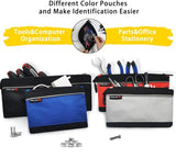 IRONLAND Small Tool Pouches with Zipper Small Tool Bags Waterproof 1680D Tool Pouch Bags for Men Mutipurpose Tool Storage Organizer 4 Pack IRONLAND