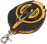 DEWALT Tape Measure, 100-Foot, Self-Lock, Solid Chrome Finish, Rubber Grip (DWHT34036L) DEWALT