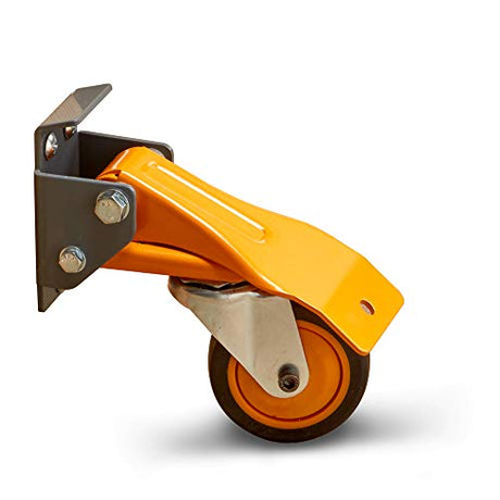 BORA Heavy Duty Workbench 4-Caster Set for Workshop Mobility, Swivel, Locking 155 pound Non-marking Rubber 3-inch Wheels, Total Weight Capacity of Bora