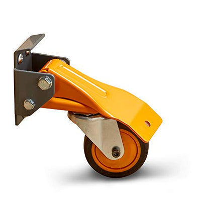 BORA Heavy Duty Workbench 4-Caster Set for Workshop Mobility, Swivel, Locking 155 pound Non-marking Rubber 3-inch Wheels, Total Weight Capacity of