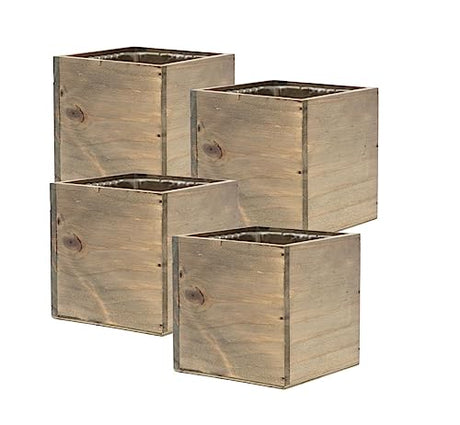 Wooden Planter Box, Rustic Barn Wood with Plastic Liner l Garden Decor l Restaurant and Wedding Decorations l Wedding Bouquets, Table Centerpiece Collection by Tiffany