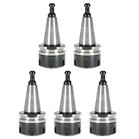 findmall 5Pcs ISO30 ER32-45L Chuck Tool Holder Balance Collet Chuck G2.5 30000RPM CNC Stainless Steel Tool Holder with Pull Stud Milling Lathe Fit findmall