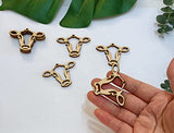 30PCS of Cow Outline Wooden Earrings Blanks,DIY Farmhouse Wood Earrings Blanks for Craft Jewelry Making (2'') Yuxuanish