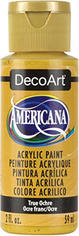 DecoArt Americana Acrylic Paint, 2-Ounce, True Ochre DecoArt