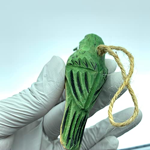 YEEYAYA Hummingbird 3.8 inch Wood Sculpture Hand Made woodcarvings A Birds Pendant Arts Crafts Home Decor Room Decor YEEYAYA