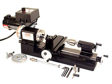 Sherline 4530A (Metric Version) 3.5" X 8″ Lathe with Zero Adjustable Handwheels + Package A (CNC Upgrade not Included but can be Purchase Computerized Sherline CNC control (Windows OS)