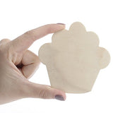 Pack of 24 Unfinished Wood Cupcake Cutouts by Factory Direct Craft - Blank Wooden DIY Muffin Treat Dessert Shapes for Scouts, Camps, Vacation Bible Factory Direct Craft