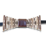 HatynkaUA Mens Wooden Bow Tie - 3D Unique Design Holiday Wedding Wood Bowtie- Necktie for Men HatynkaUA