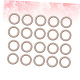 VOSAREA 20 Pcs Unfinished Wooden Rings Wood Craft Pendant Ring Unfinished Smooth Wooden Ring Wooden Rings for Macrame Wooden Circle Crib Toys Curtain VOSAREA