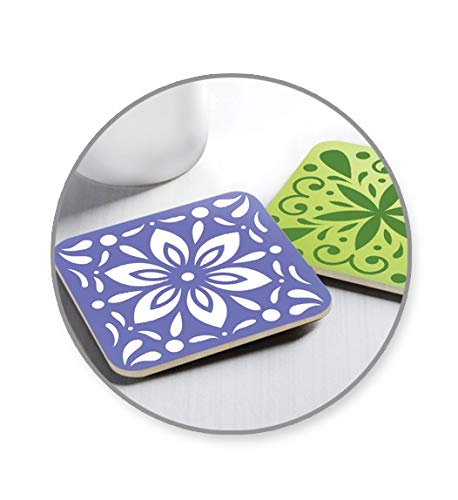 Wood Coaster Set - Square Shape - Natural Unpainted DIY Crafts- Set of 4 CraftMedley