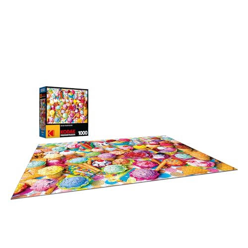 Kodak Premium Puzzles Variety of Colorful Ice Cream Jigsaw Puzzle - WoodArtSupply