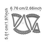 DzIxY Shadow Scalloped Hollow Lace Metal Cutting Dies for Card Making Kit Embossing Paper Die Cuts Scrapbook Machine Stencils Storage Pockets DzIxY