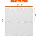 WALMANN Metal Pegboard Panels for Wall Garage Tools Pegboard Storage System for Garage, Workbench, Shed Modular Peg Board Organizer Board(Pack of 2, WALMANN