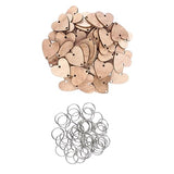 50pcs wedding table decor wood hearts DIY wood craft birthday calendar unfinished wood slices Heart Boards Calendar birthday tracker board office CIMAXIC