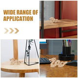 Luxshiny Feng Shui Natural Wood Dragon Statue, Carved Unpainted Wooden Dragon Figurine Zodiac Mascot 2024 Year of Dragon Sculpture Good Luck Chinese Luxshiny